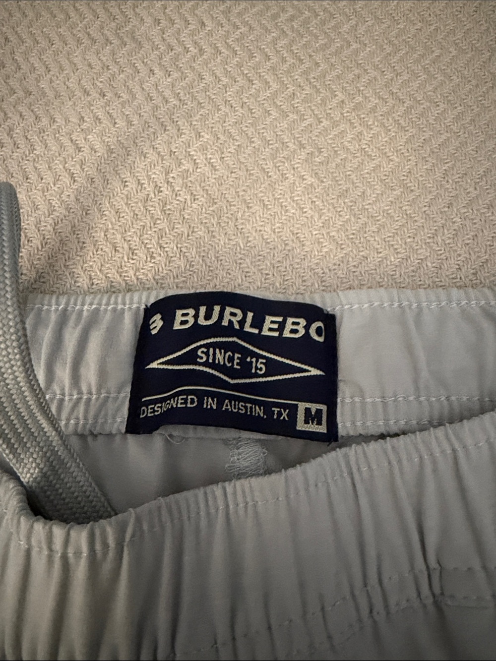 BURLEBO Light Gray Men’s Performance Pants